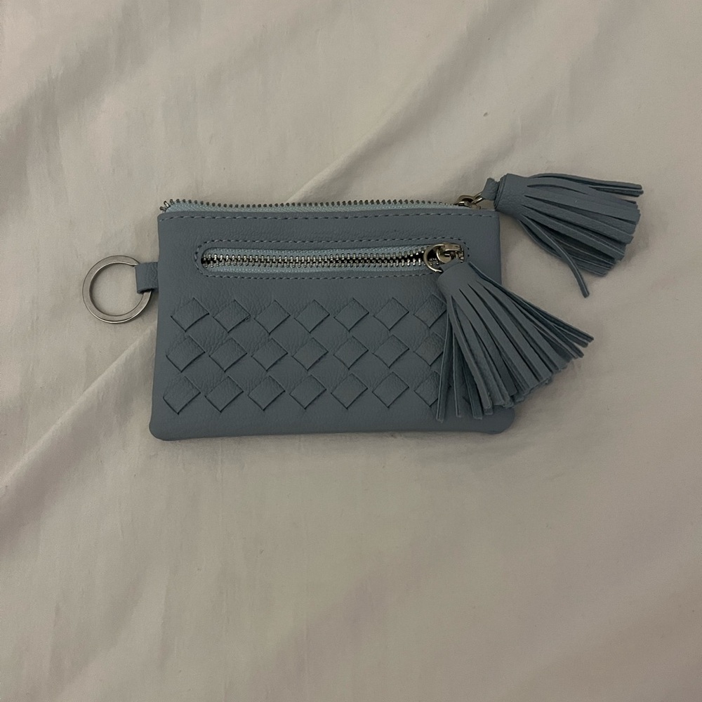 Blue Tassel Accent Women's Clutch